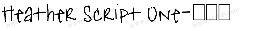 Heather Script One字体转换